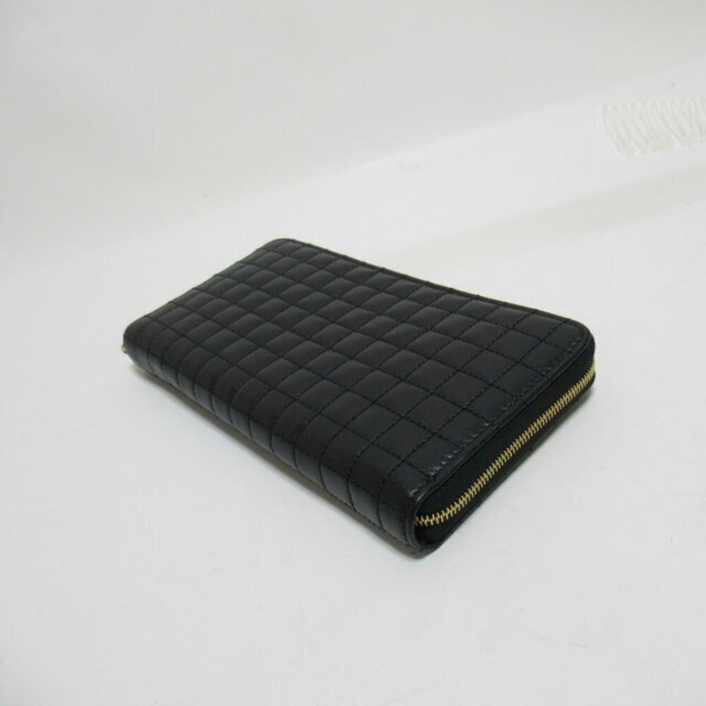 Celine long leather round wallet black - Picture 4 of 10
